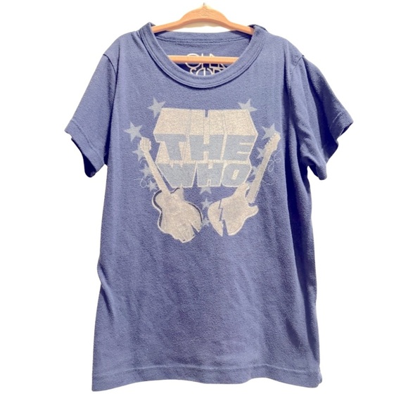 CHASER Kids 8 EUC Blue Graphic “THE WHO” Kids Rocker T-Shirt - Picture 1 of 4